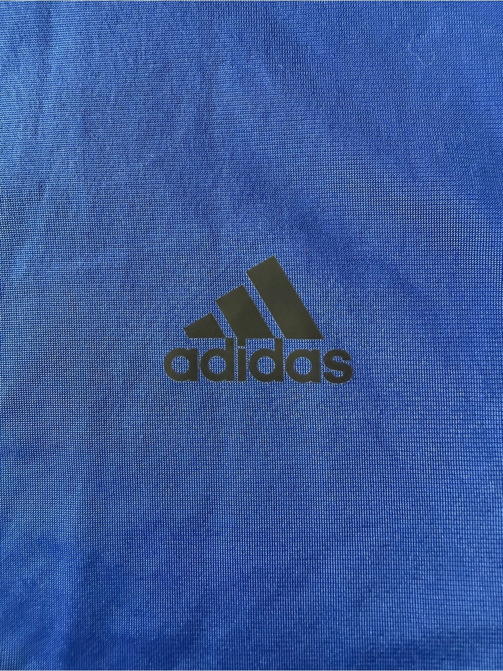 Adidas Primegreen Essentials Warm-Up 3 Stripe Jacket in Royal Blue and Black XL - Picture 6 of 7